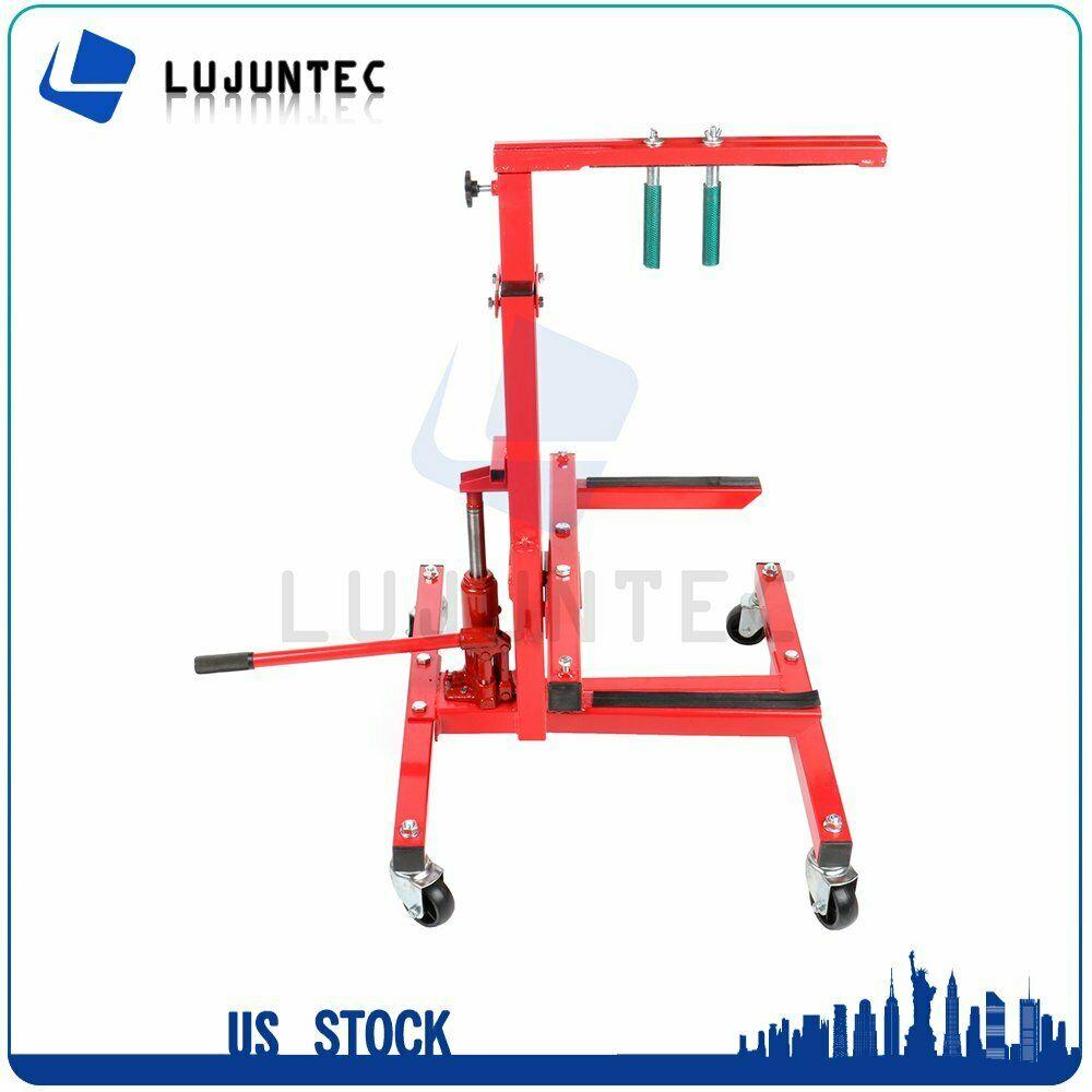New Hydraulic Press Car Door Jack Lift Stand and Bumper Handler Stand Red