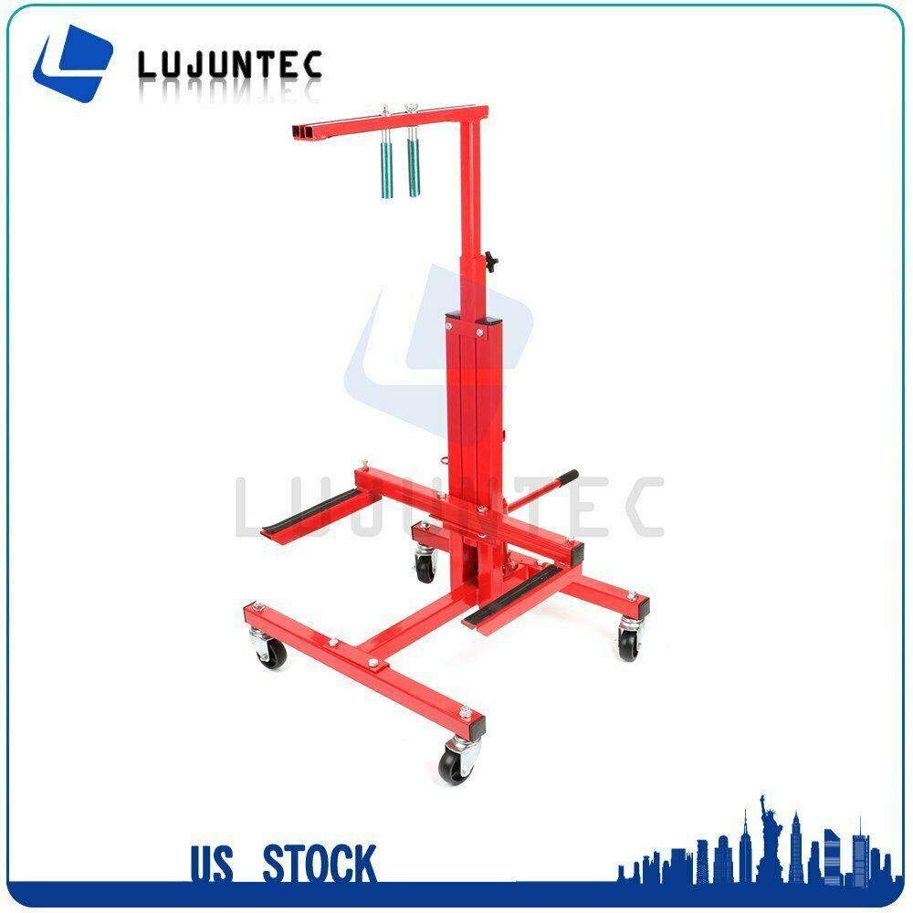 New Hydraulic Press Car Door Jack Lift Stand and Bumper Handler Stand Red