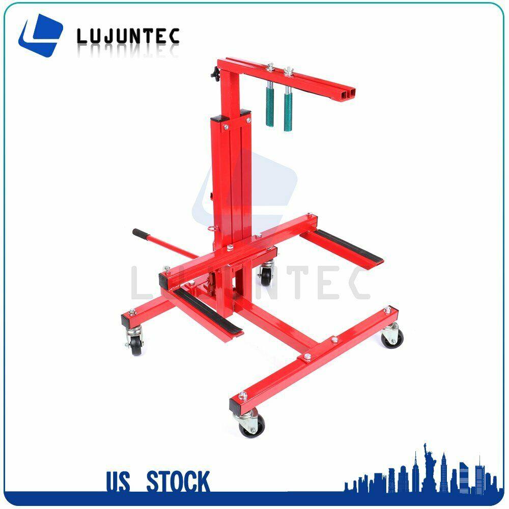 New Hydraulic Press Car Door Jack Lift Stand and Bumper Handler Stand Red
