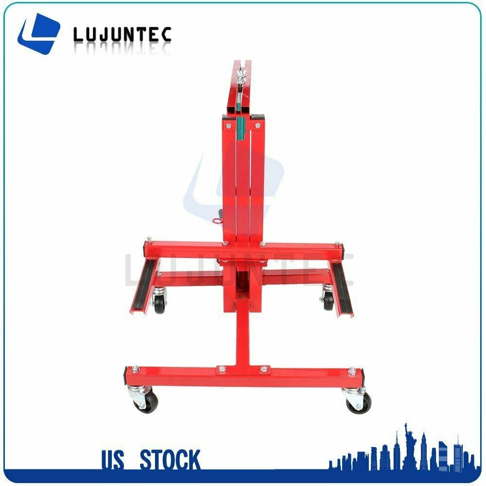New Hydraulic Press Car Door Jack Lift Stand and Bumper Handler Stand Red