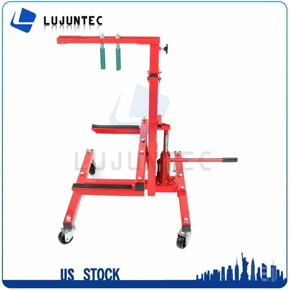 New Hydraulic Press Car Door Jack Lift Stand and Bumper Handler Stand Red