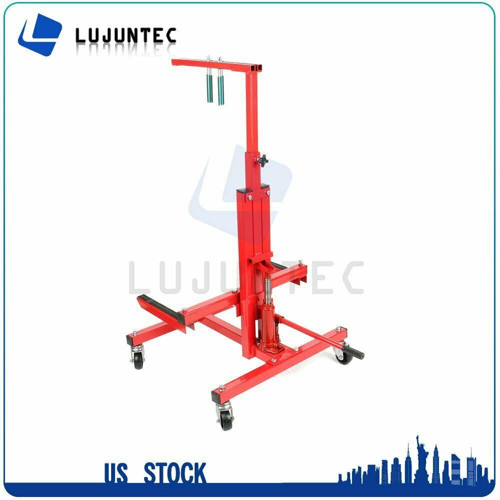New Hydraulic Press Car Door Jack Lift Stand and Bumper Handler Stand Red