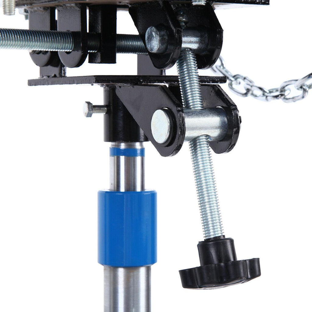 1100LBS 2 Stage Hydraulic Transmission Jack w/ 360°Swivel Wheels Lift Hoist Blue