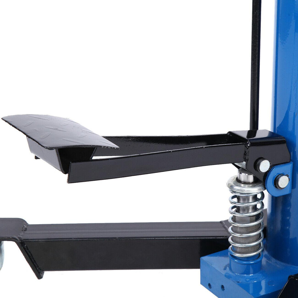 2 Stage 1100Lbs Hydraulic Transmission Jack w/ 360°Swivel Wheels Lift Hoist