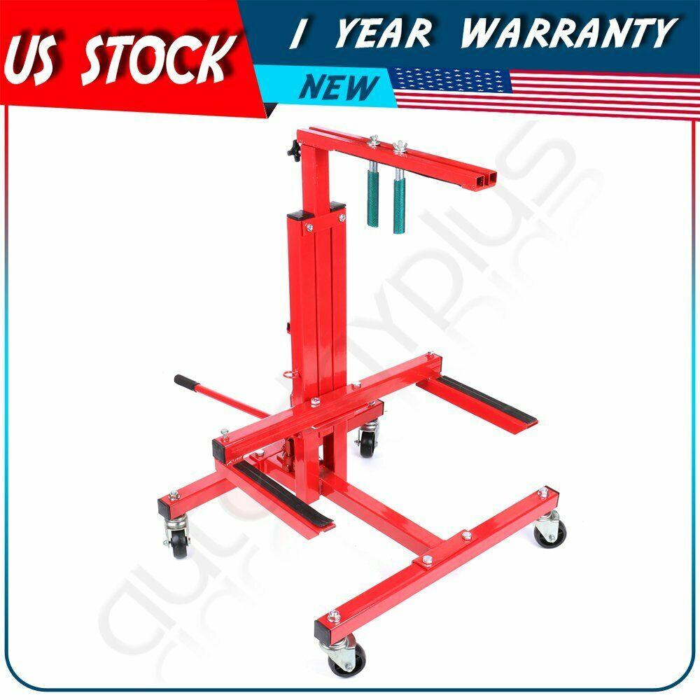 NEW  Autobody Mobile Rolling Door Bumper & Hydraulic Press Jack Stand Dolly