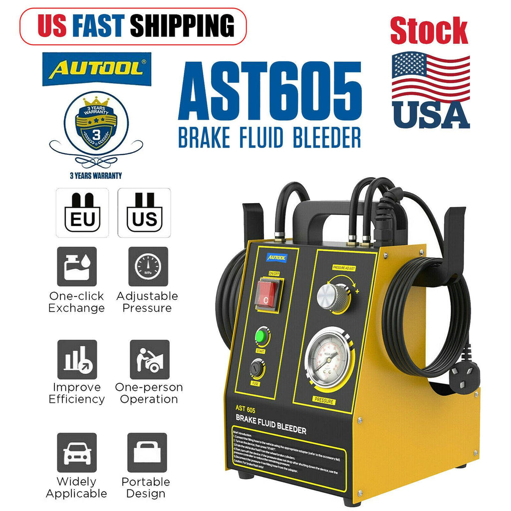 AST-605 Truck Brake Fluid Bleeder Brake Exchange Machine Oil Machine 4 Pump 110V