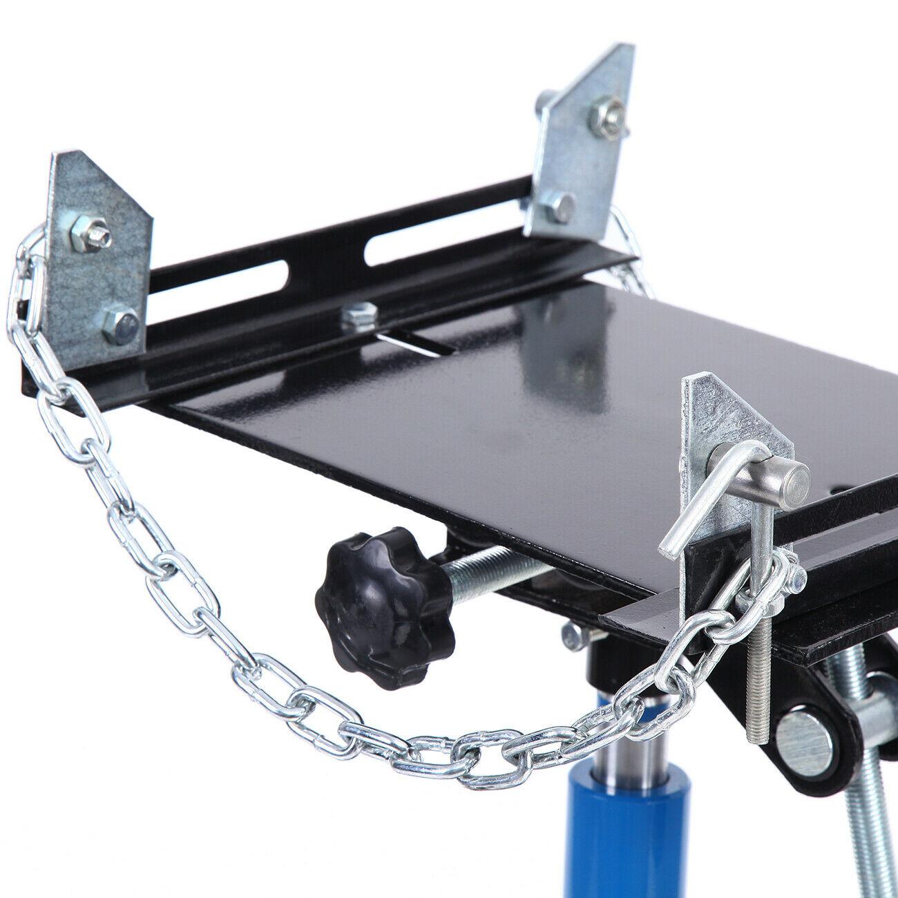 2 Stage 1100Lbs Hydraulic Transmission Jack w/ 360°Swivel Wheels Lift Hoist