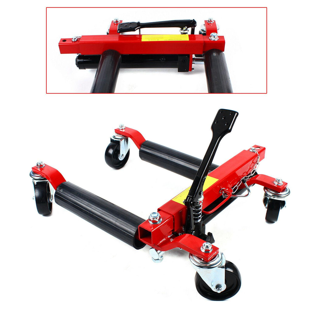 4400lb 2 Ton Hydraulic Positioning Car Wheel Dolly Jack Lift for Moving Vehicle